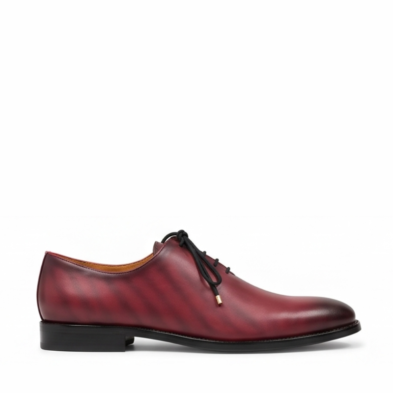 Bordeaux Merlot Wholecut Oxford Shoes