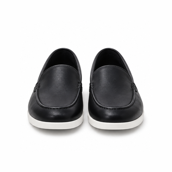 Bravino Onyx Leather Casual Loafers