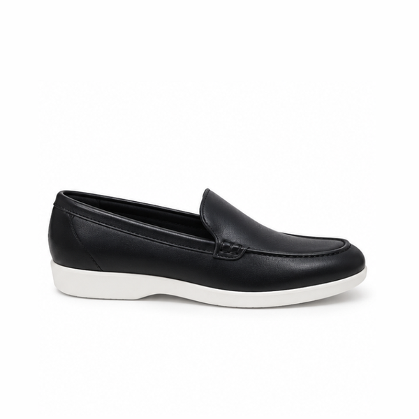 Bravino Onyx Leather Casual Loafers