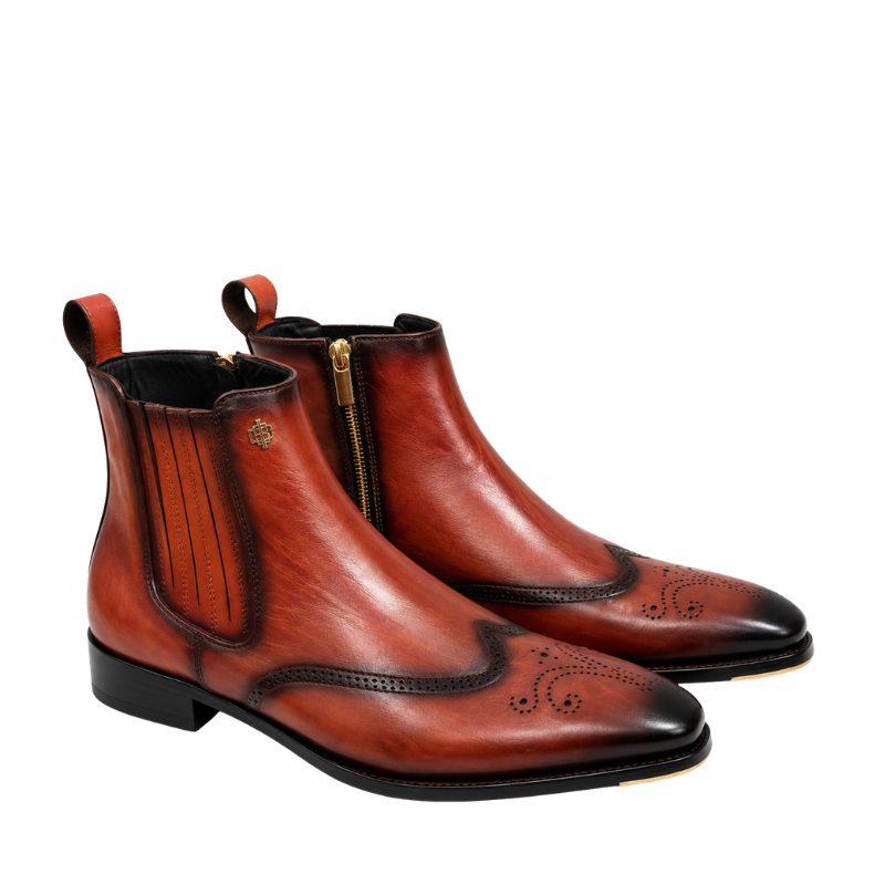 Brogue Finish Luxury Craft Chelsea Boots