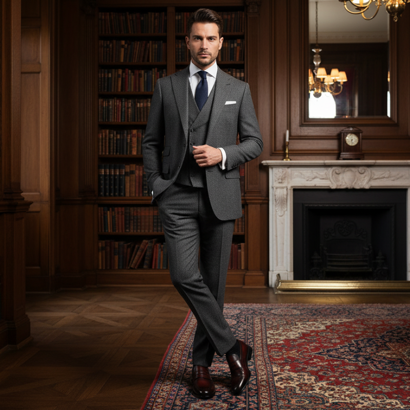 Brogue Penny Loafers With Italian Refinement