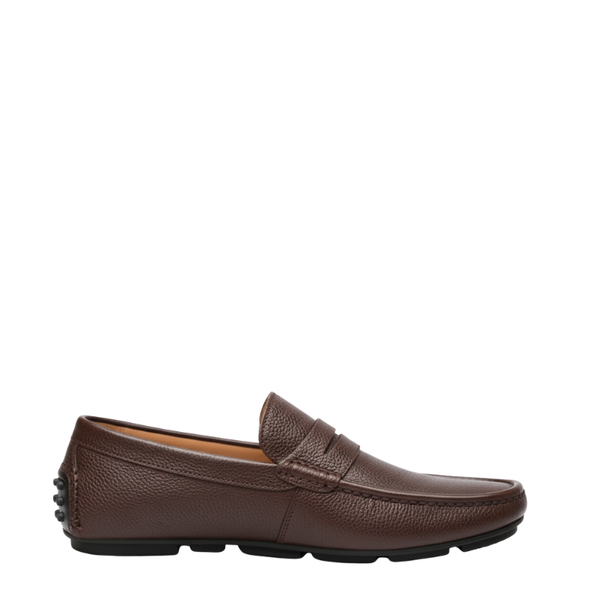 Pebble Penny Driving Loafers - Brown