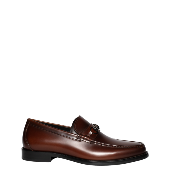 Marrone Bit Classic Horsebit Loafers - Chestnut Brown