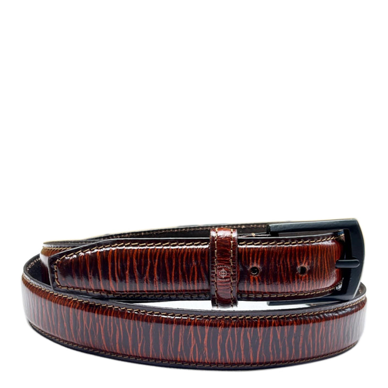 Taglio Cobra Sputatore Pelle Belt Brown