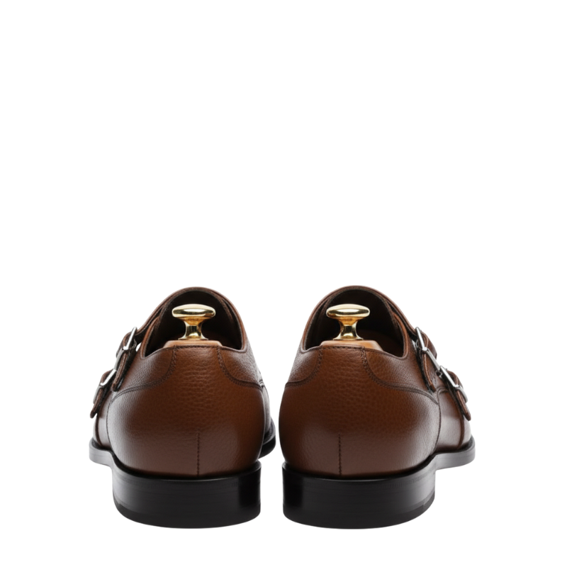Croc-Cap Double Monk Strap Shoes