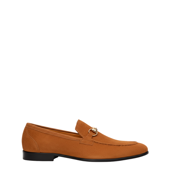 Royale Suede Italian Horsebit Loafers - Brown