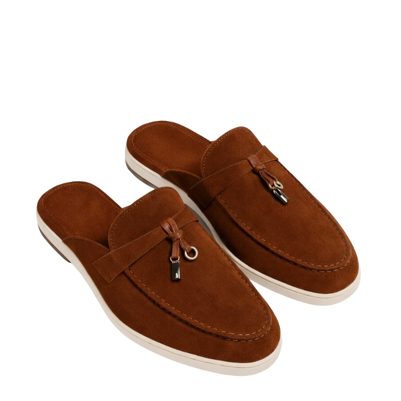 Italian Artisan Crafted Mule with Modern Tassel Finish