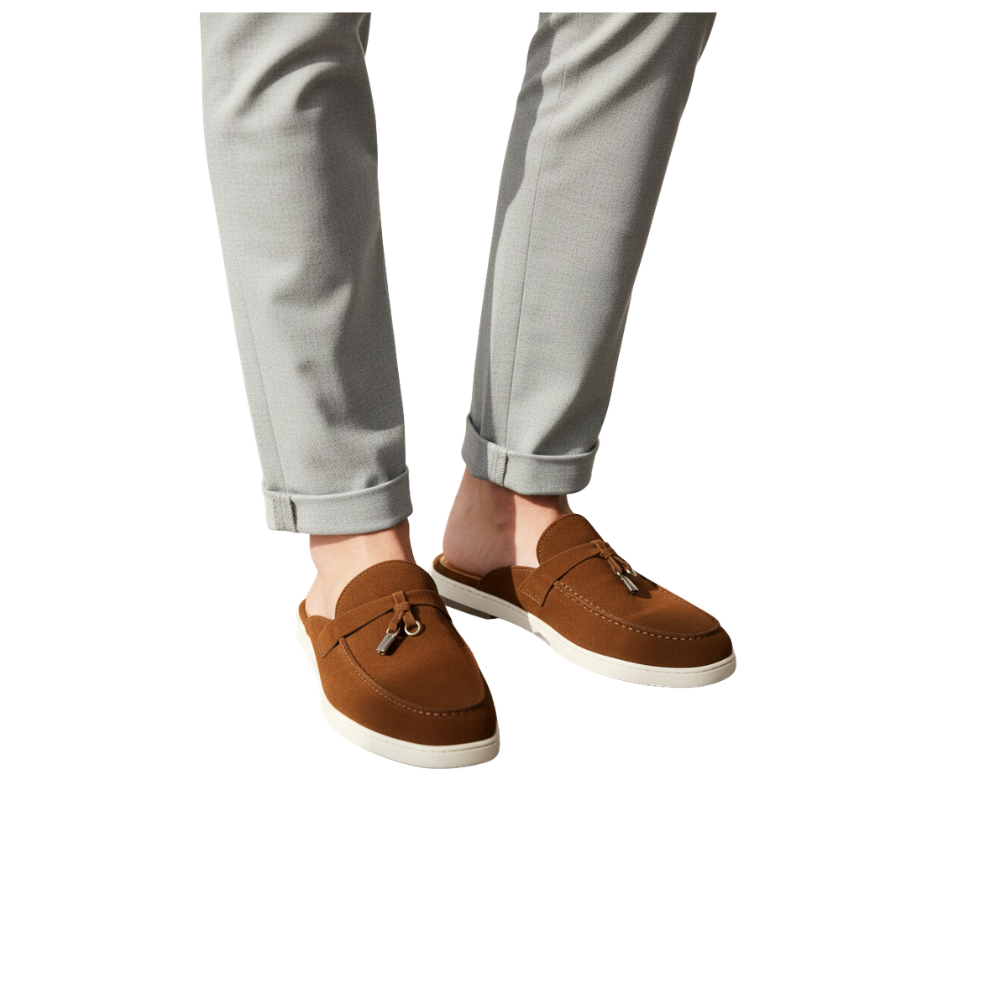 Italian Artisan Crafted Mule with Modern Tassel Finish