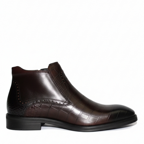 Rovento Croc Zipper Ankle Boots