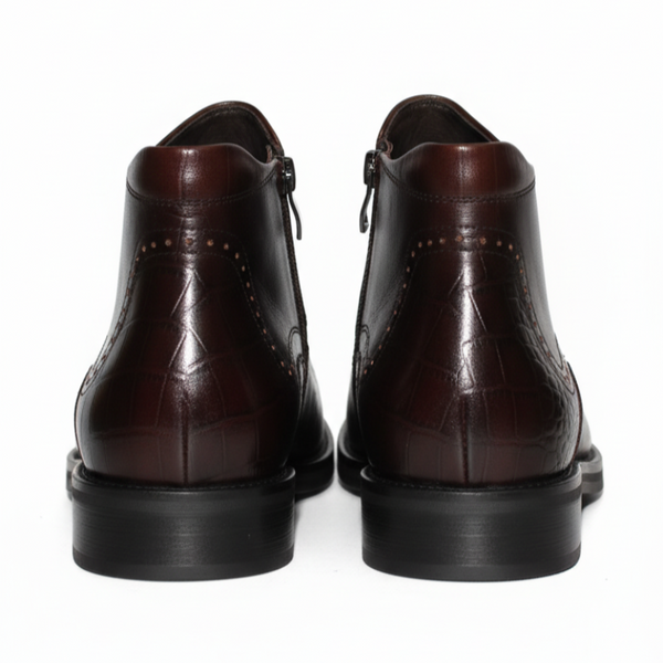 Rovento Croc Zipper Ankle Boots