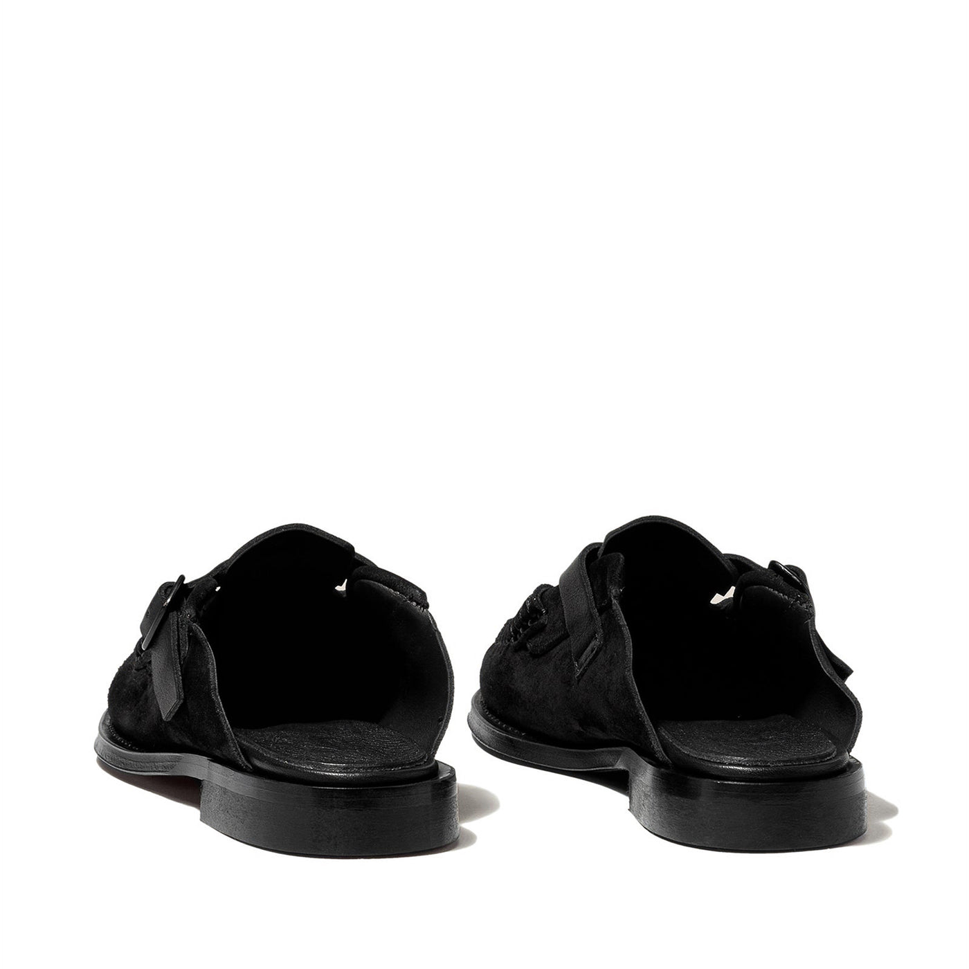 Men's Dark Buckle-strap Mule