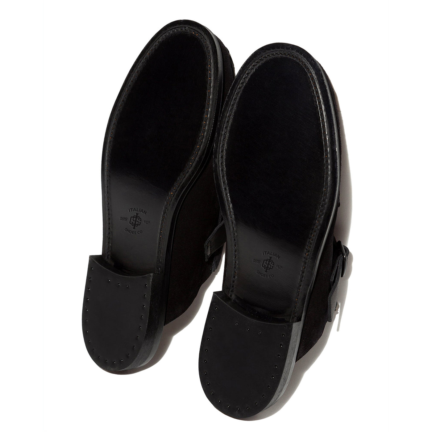 Men's Dark Buckle-strap Mule