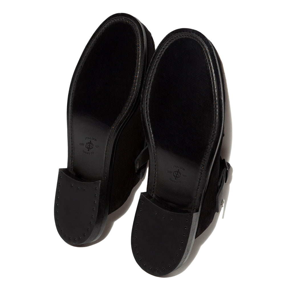 Mens Buckle strap Mule