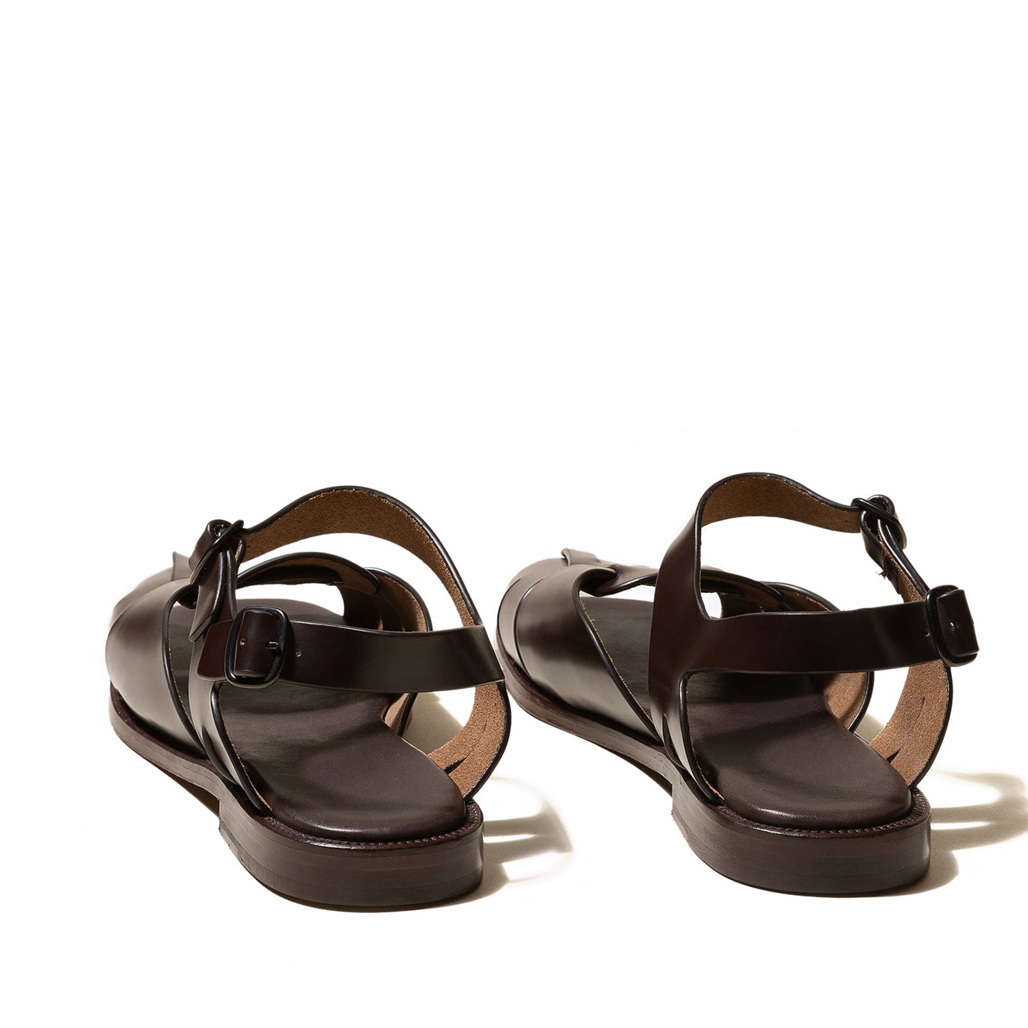 Men's Square-Toe Brown Fisherman Sandal