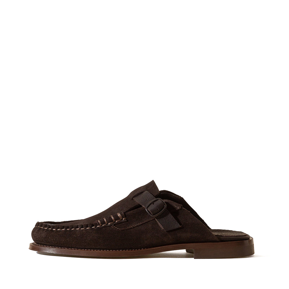 Mens Buckle strap Mule