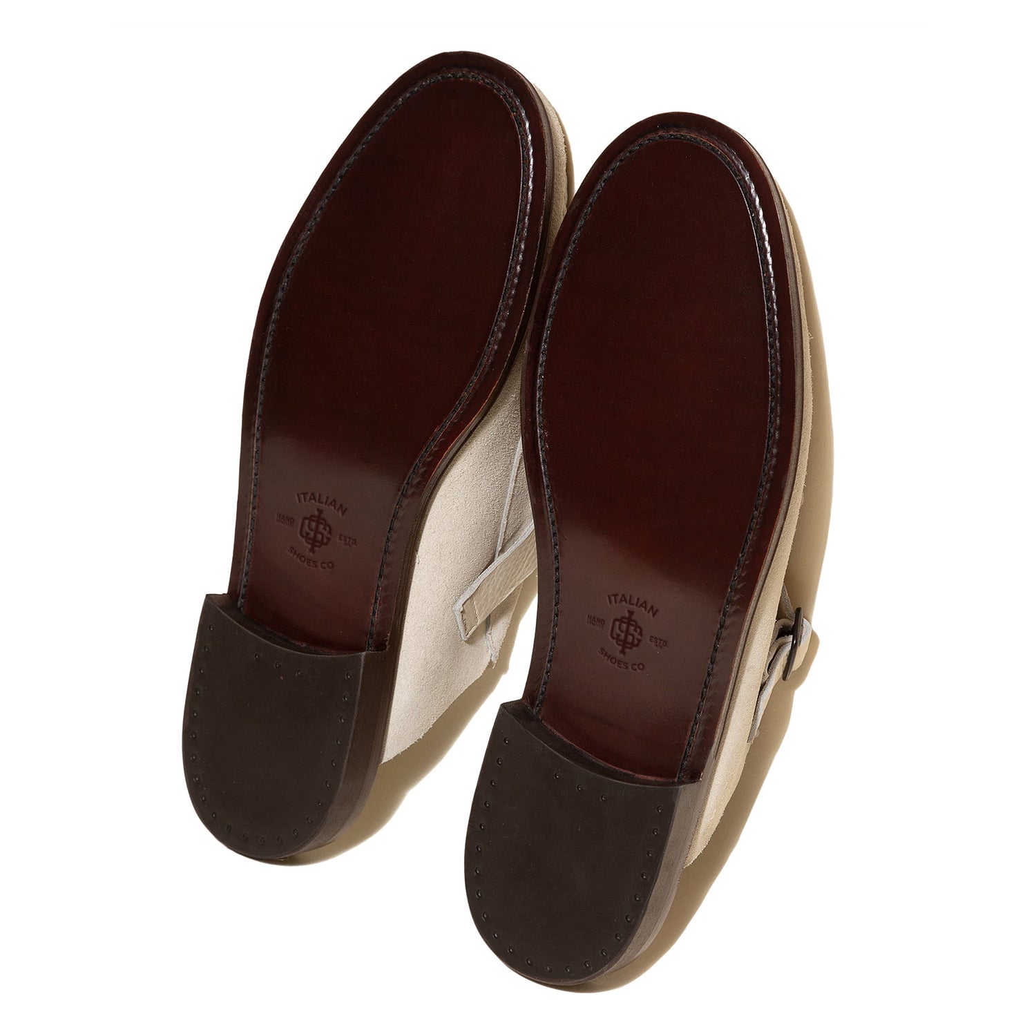 Men's  Brown  Buckle-strap Mule Loafer