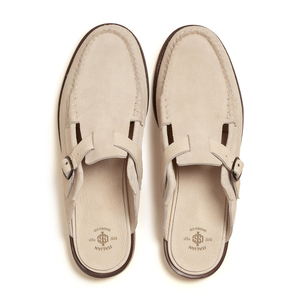 Mens Buckle strap Mule