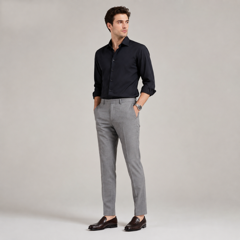 Castello Croco Leather Penny Loafers