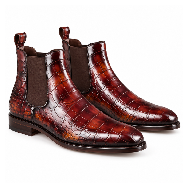 Cavallo Croc Chelsea Boots