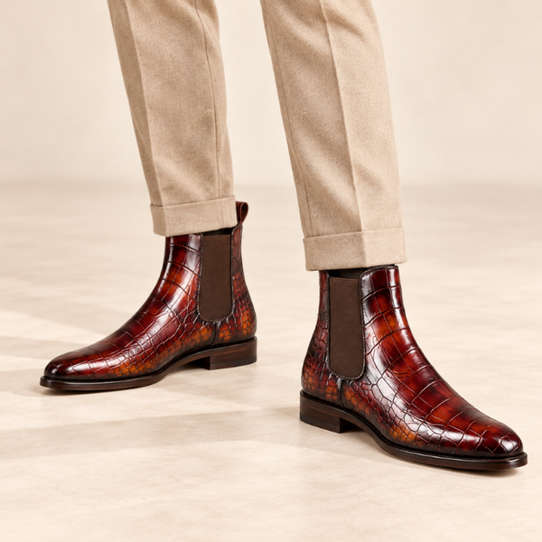 Cavallo Croc Chelsea Boots