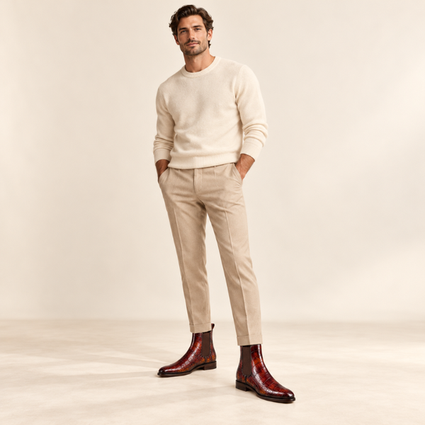 Cavallo Croc Chelsea Boots