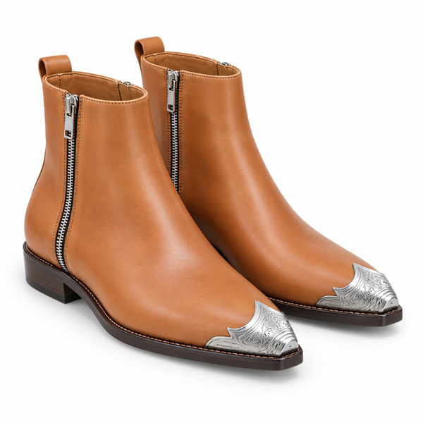Cavallo Western Silver-Toe Ankle Boots