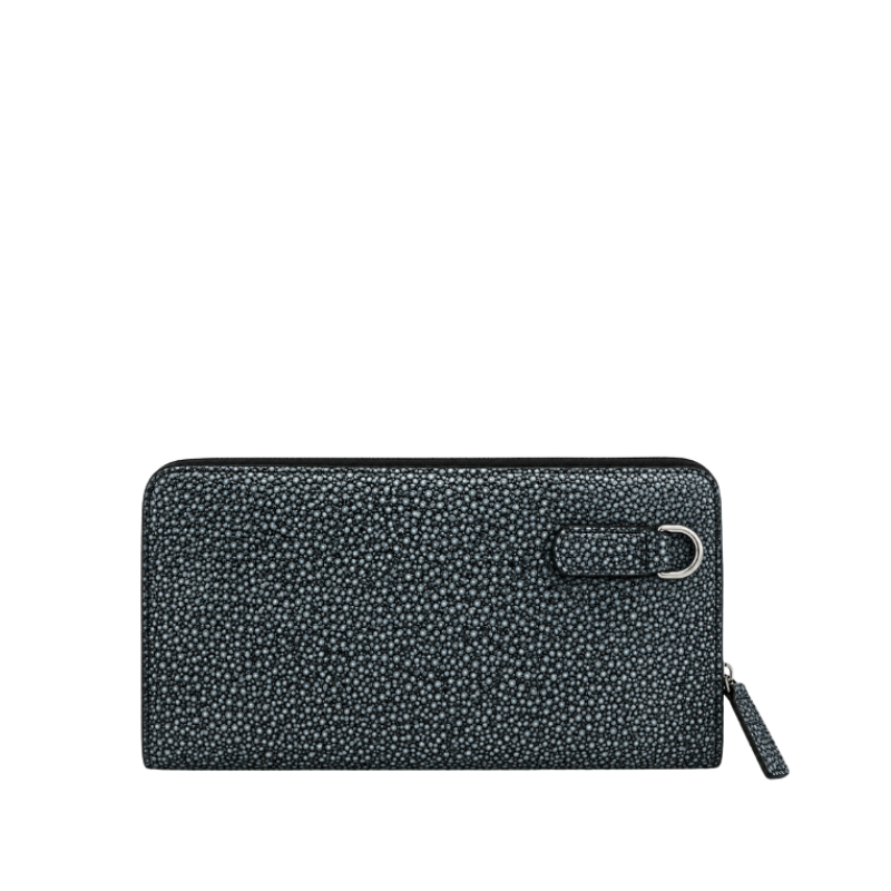 Caviar Textured Continental Wallet