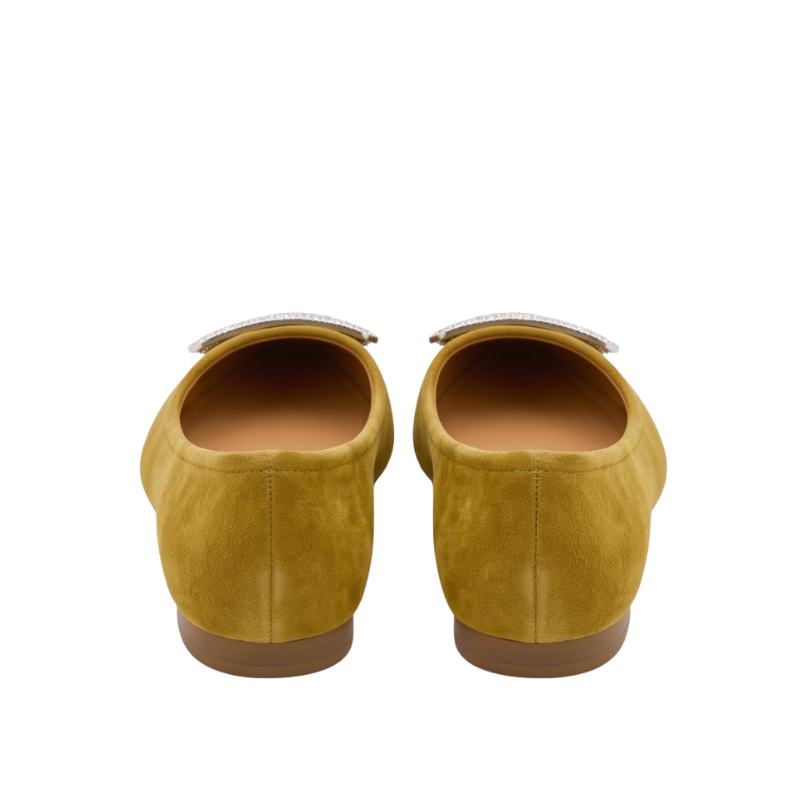 Celeste Crystal Buckle Pointed Flats
