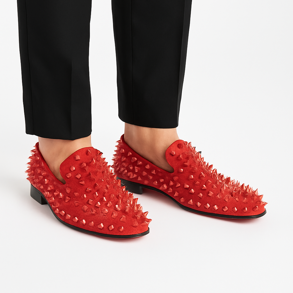 Loafer  Rhinestones Rivets Prom