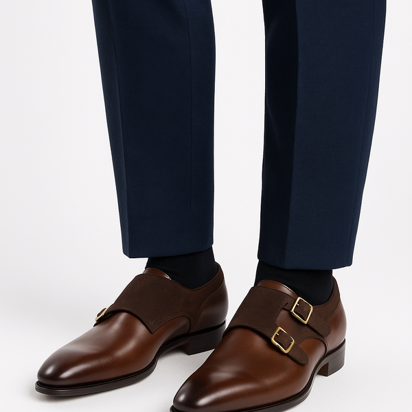 Cocoa Double Monk Straps Shoes