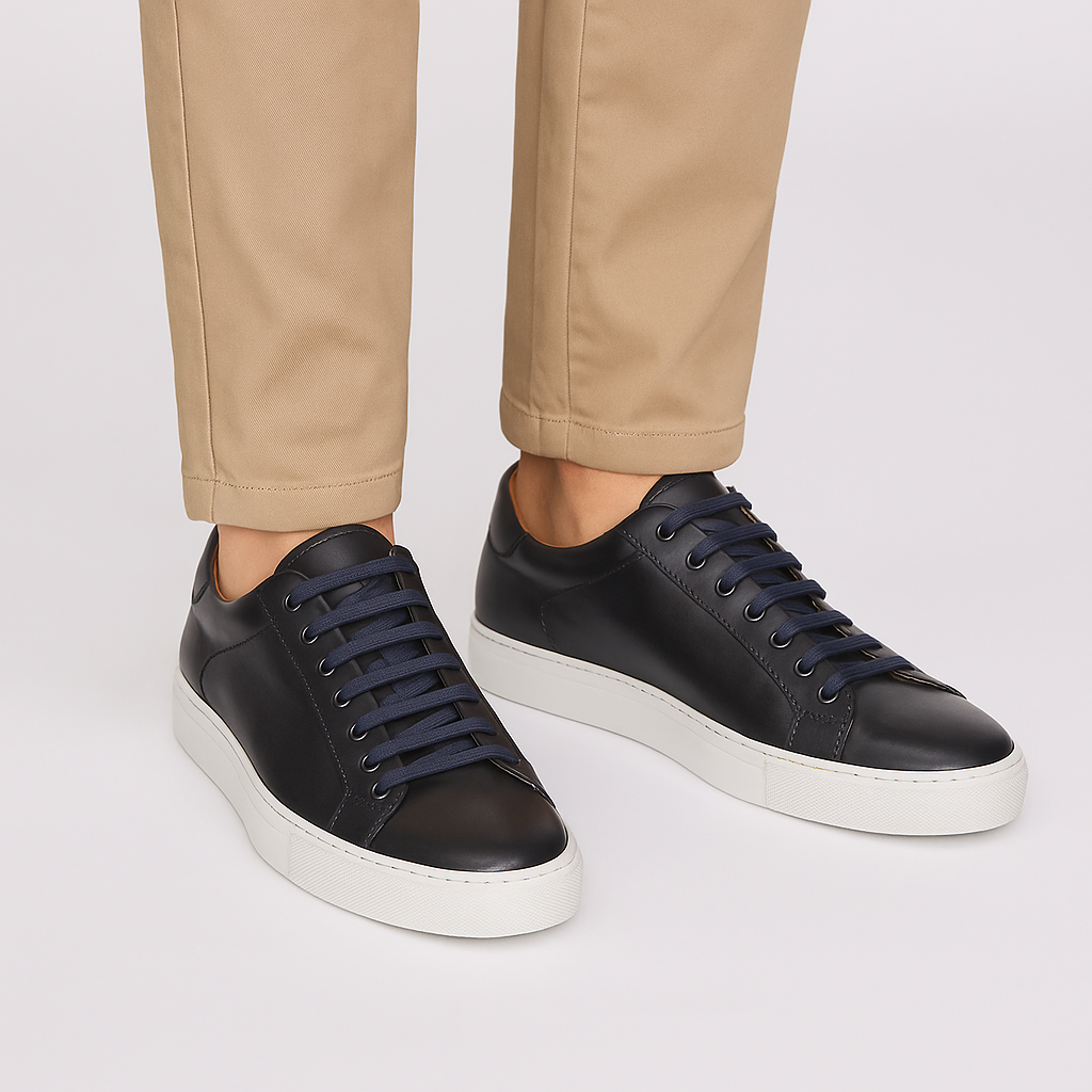 Jamaal Larsen Sneakers Black Leather