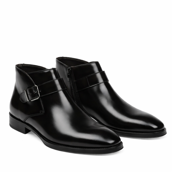 Classic Monk Strap Ankle Boots