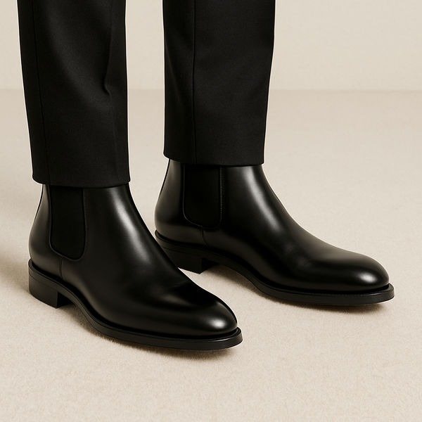 Midnight Classic Chelsea Leather Boots