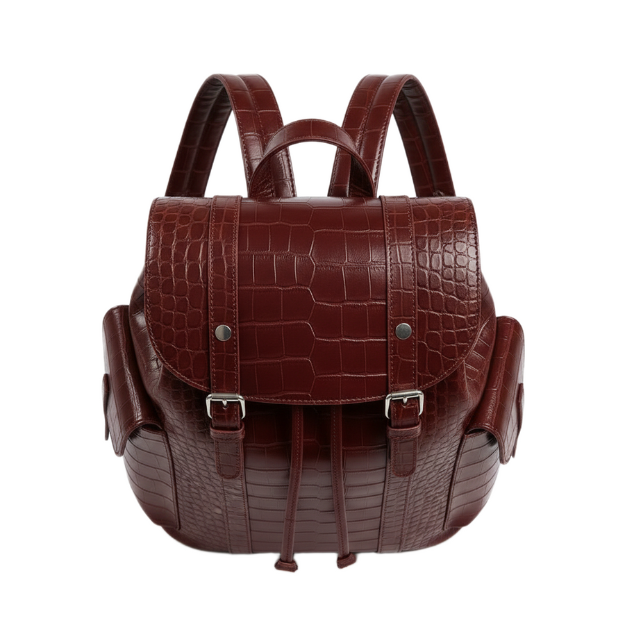 Luxurious croco leather Casual Impeccable Backpack