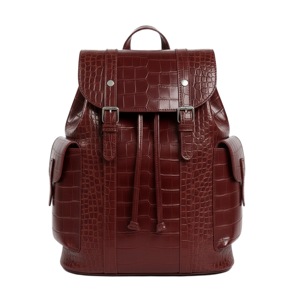 Luxurious croco leather Casual Impeccable Backpack