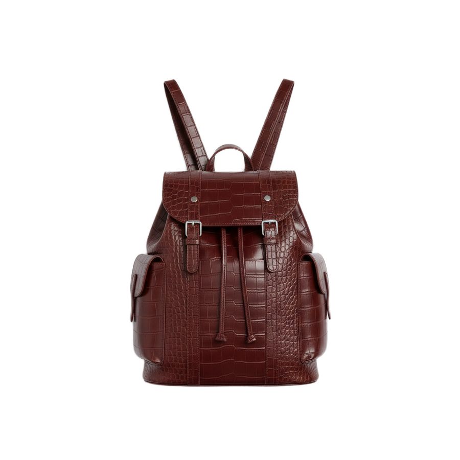 Luxurious croco leather Casual Impeccable Backpack