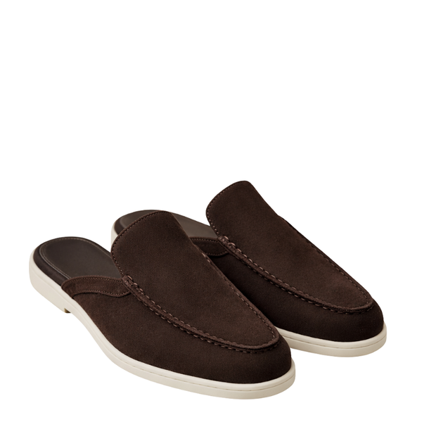 Azure Drift Suede Relaxed Fit Mule
