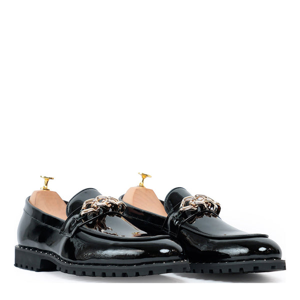 Patent Slip On Loafers
