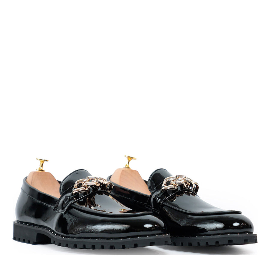 Patent Slip On Loafers