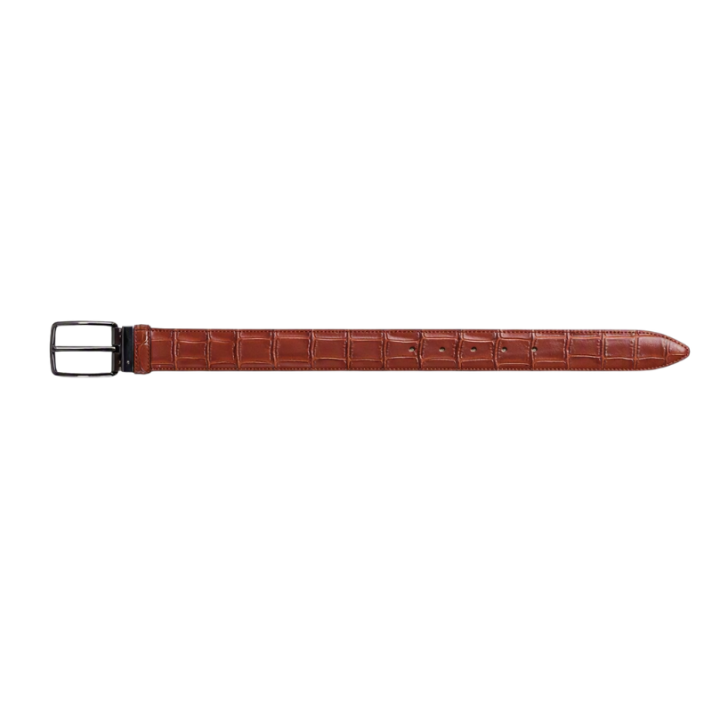 Classic Croc Embossed Genuine Leather Belt