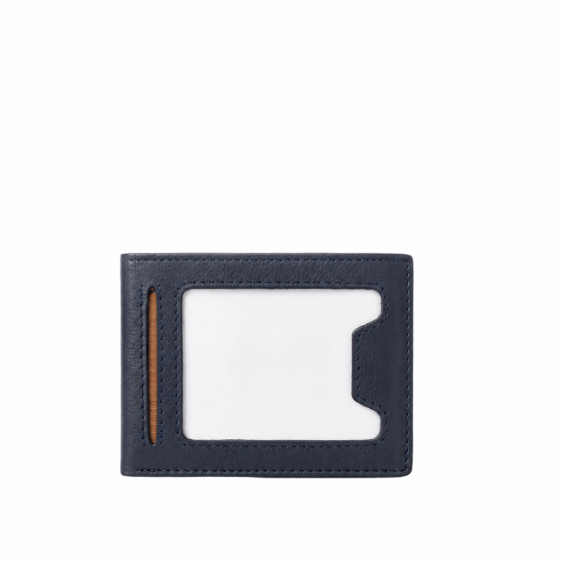 Classic Leather Bi-Fold ID Card Wallet