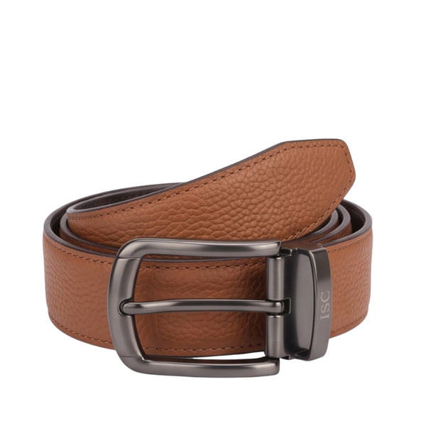 Classic Pebble Grain Genuine Leather Belt