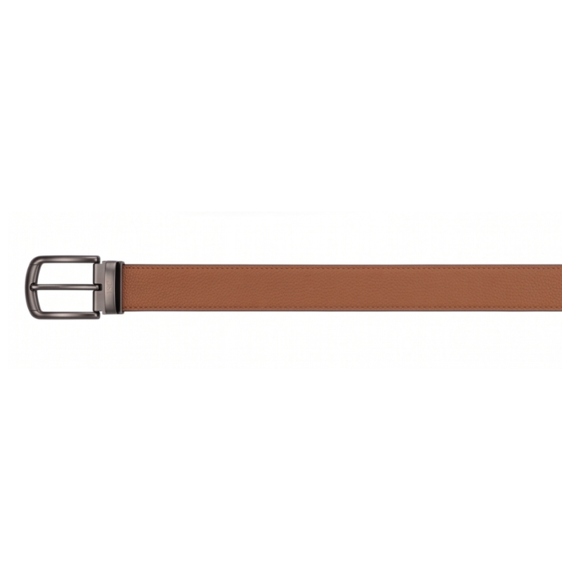 Classic Pebble Grain Genuine Leather Belt