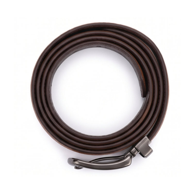 Classic Pebble Grain Genuine Leather Belt