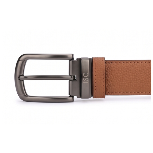 Classic Pebble Grain Genuine Leather Belt