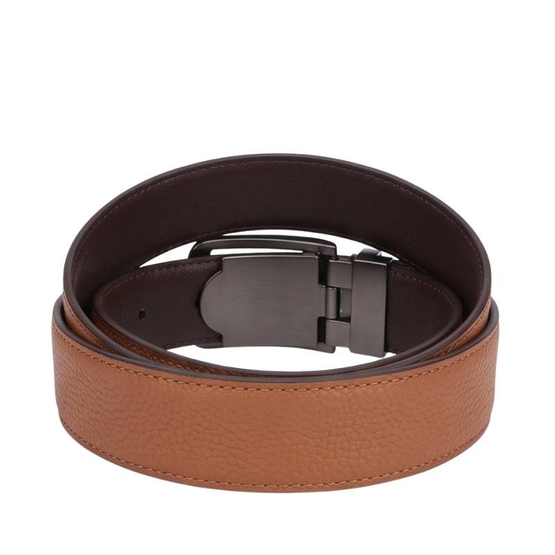 Classic Pebble Grain Genuine Leather Belt
