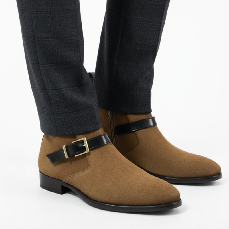 Classic Suede Semi Jodhpur Boots