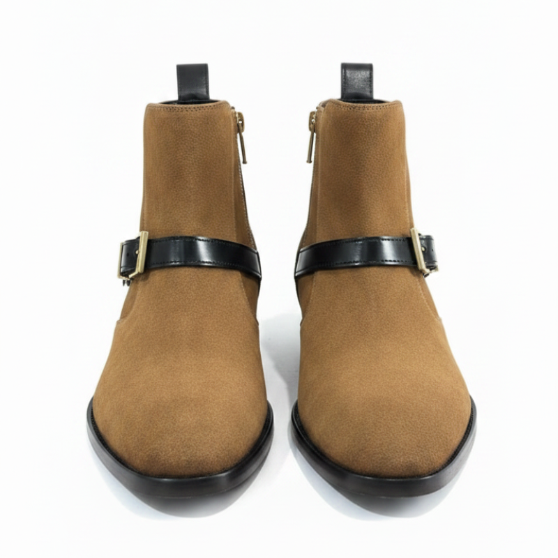 Classic Suede Semi Jodhpur Boots