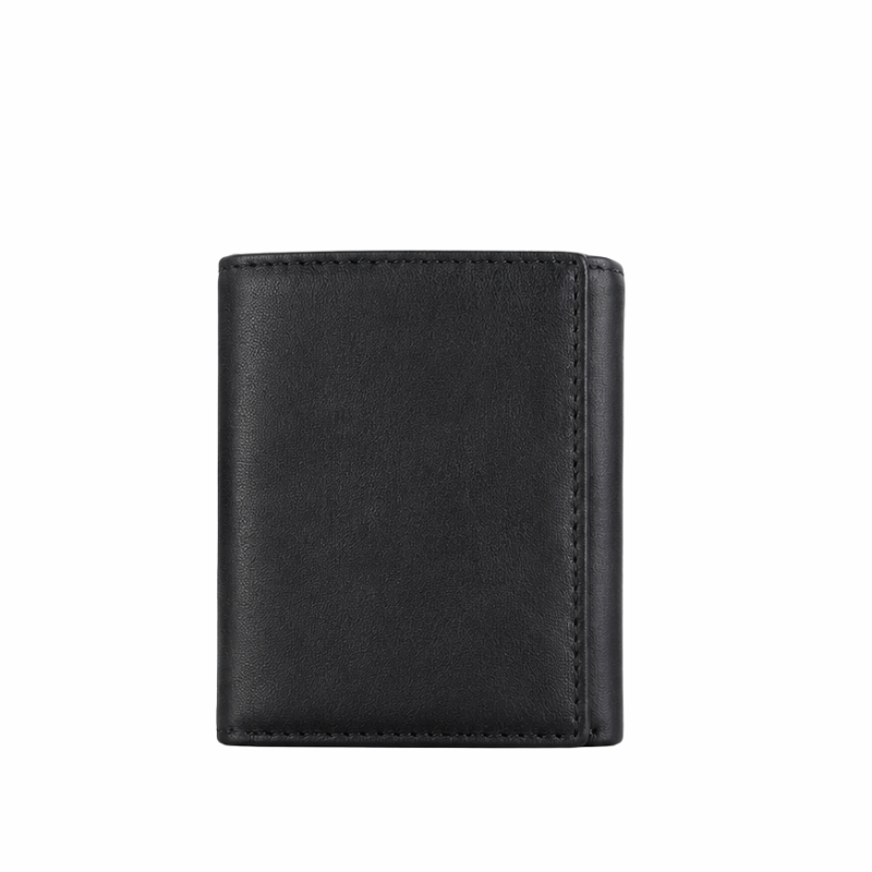 Classic Tri-Fold Leather Card Wallet
