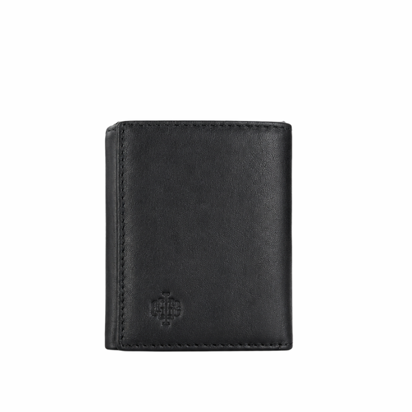 Classic Tri-Fold Leather Card Wallet
